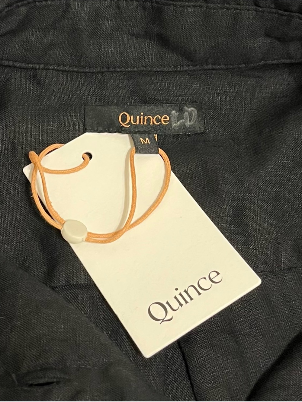 NWT QUINCE Women’s Black LB20234-CMA01-7159 100% European Linen Shirt Medium - Picture 4 of 8